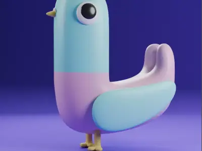 LOW poly bird  3D model