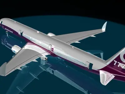 BOEING 777 - 9X 3D model