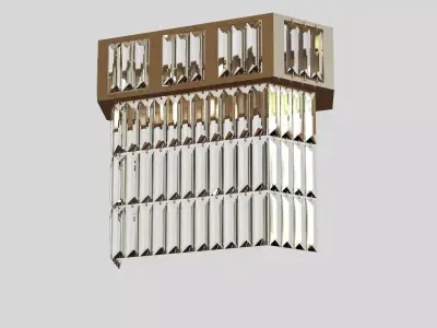 or illuminazione custom made brass sconce 3D model