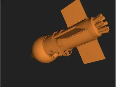 German bouncing bomb Kurt ver 02 3D model