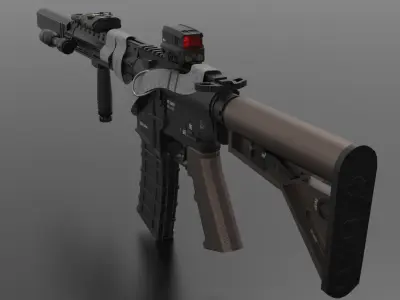 m4 Collector Fps - Tps Low-poly 3D model