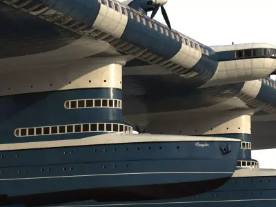 Transatlantic Flying Boat 3D model