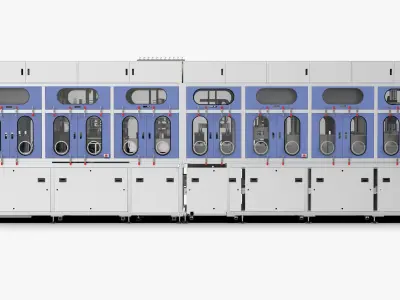 Soft Pack Lithium Battery Vacuum Injection Sealing Machine 3D model