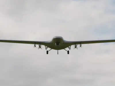 3D model of UCAV Bayraktar TB2 3D model