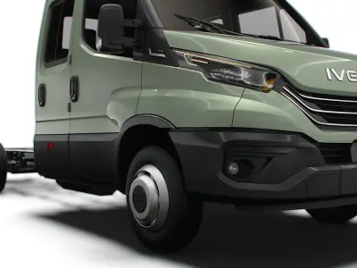 Iveco Daily Crew Cab L5 Chassis 2024 3D model