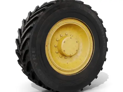 Tractor wheel 3D model