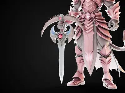 Stylized Sword - Dragonbane Greatsword Hellreaver - Game Ready 3D model