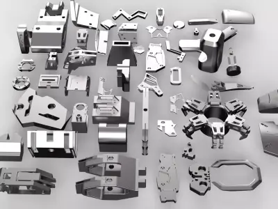 Kitbash VOL4 Mechanical mini pack  3D model