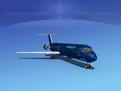 Douglas DC-9-50 Braniff Intl 3D model