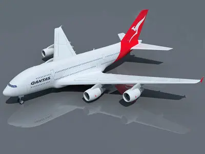 Qantas Airbus Model 3D model