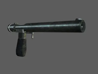 Welrod MK2 Low-poly 3D model