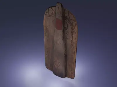 Genoese Pavise Free low-poly 3D model