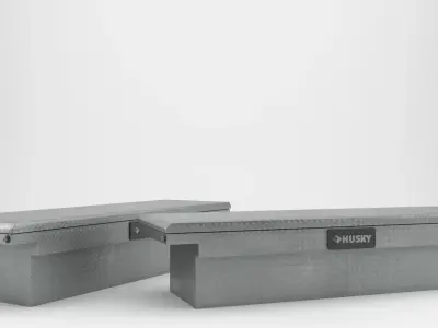 HUSKY TOOLBOX BRIGHT ALUMINUM 3D model