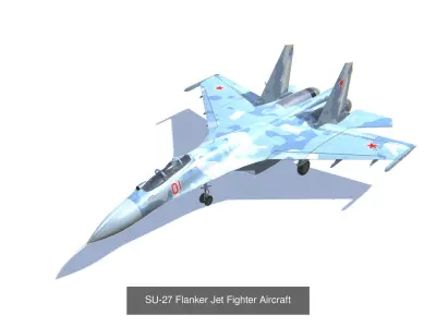 USSR and Russia Jet Fighter Aircrafts Bundle 3D Model Collection
