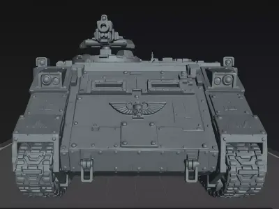 Armored Siege Transport STL Sci Fi Tank Miniature Model 3D print model