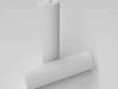 AA Mignon Battery model Free low-poly 3D model