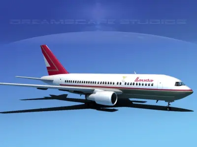 Boeing 767-100 Lauda 3D model