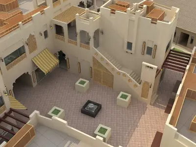 03-Maktoum souk 3D model