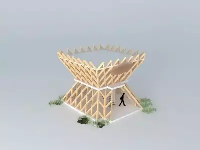 romania int expo pavilion 3D model