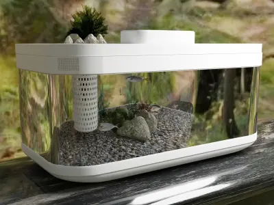 Xiaomi brand aquarium 3D model