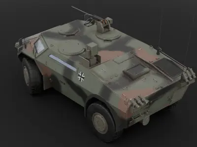 Fennek military vehicle 3D model
