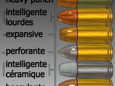 9mm boxer anvil sealer primer mix cup explosive compound braz... Free 3D model