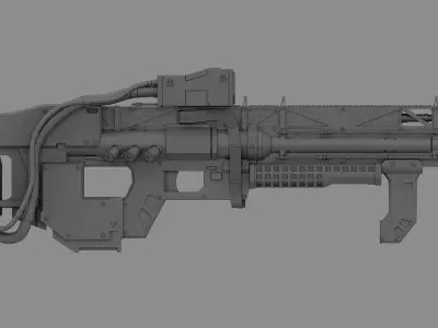 Rifle Sci-Fi 3D model
