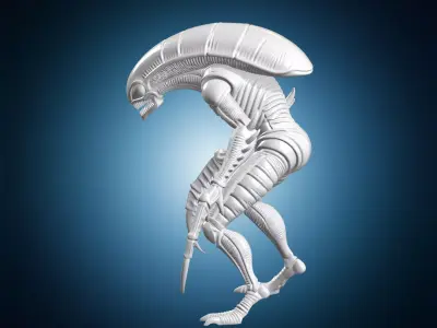 Tyranid Warrior Alien Figurine 3D Print Model 3D print model