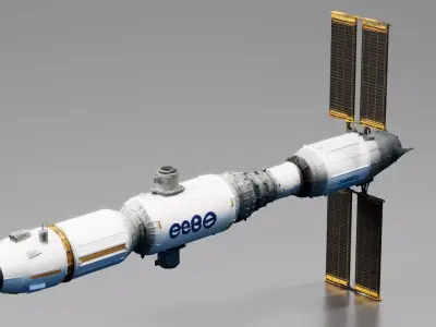 ESA ATV Automated Transfer Vehicle 3D print model