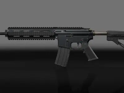 FREE HK416 M4 AR15 M16 Rifle Project Free 3D model