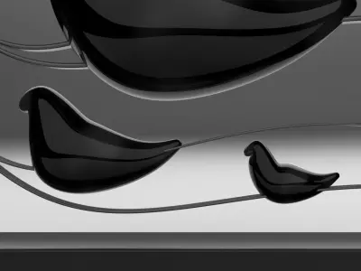 Statue Birds Abstract - Framed Free 3D model