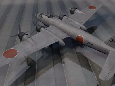 Nakajima G8N1 Renzan - aka Rita 3D model