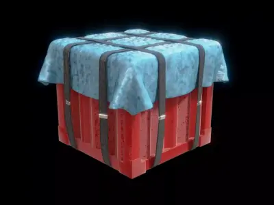 PUBG Airdrop Crate Free 3D model