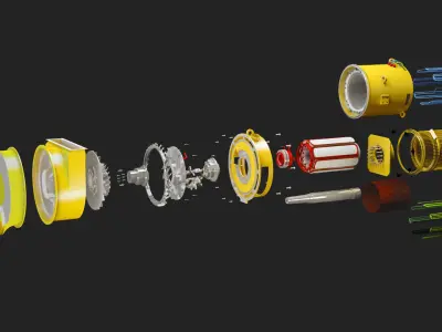 Electric Alternator - Alternador Electrico 3D model
