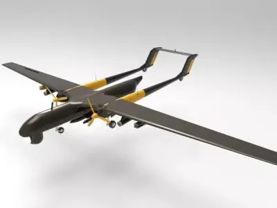 ANKA 2 UAV 3D model