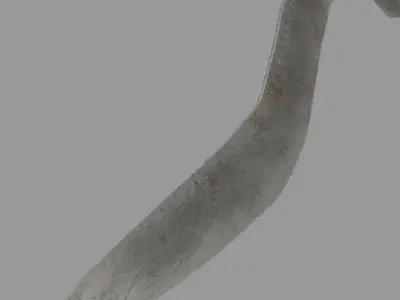 Afghan fighting knife 3D model