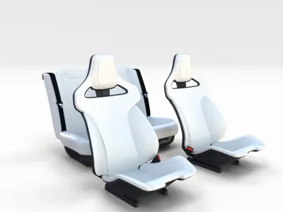 Tesla Roadster Seats 3D model