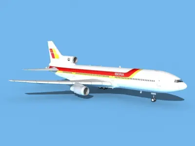 Lockheed L-1011 TriStar Iberia 3D model
