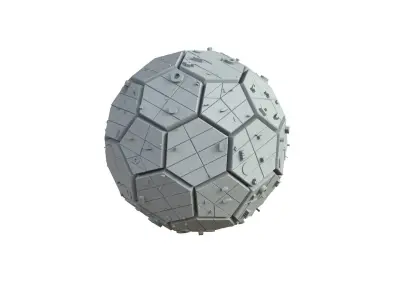 Sci Fi Object No 2225 Low Poly Low-poly 3D model