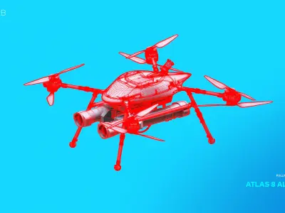 Atlas 8 Altus LSA Drone 3D model
