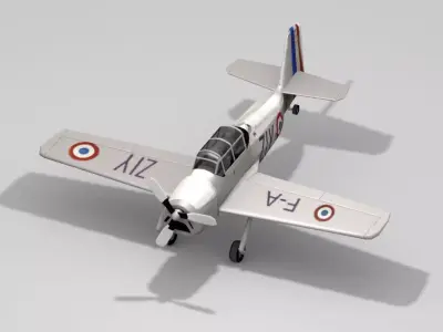 Nord Aviation 3 ad 2 Low-poly 3D model