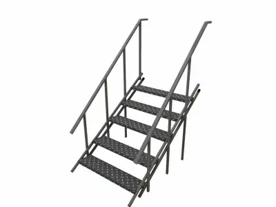 Stair Low-poly 3D model