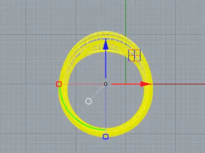 Sviluppo anello con suprfice Free 3D model