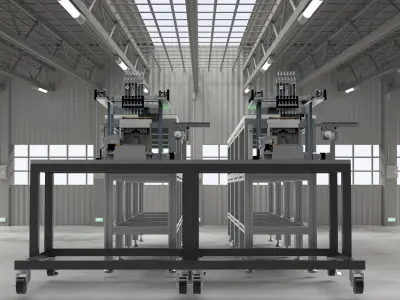 Multi-head dispensing machine 3D model