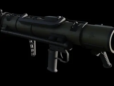 Carl Gustaf Rocket Launcher Low-poly 3D model