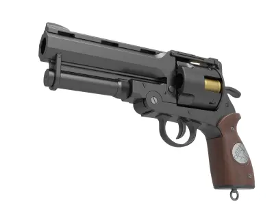Samaritan Revolver from the movie Hellboy 2004 3D model