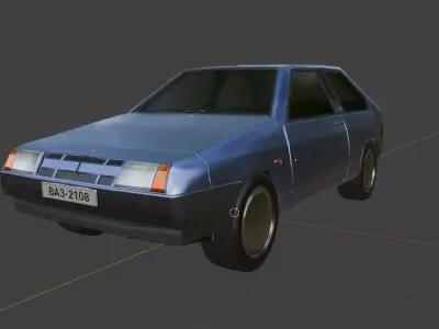 BA3-2108 CAR Free low-poly 3D model