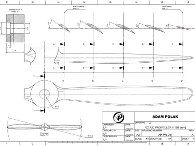 PROPELLER AP-PR-001-4RH Free 3D print model