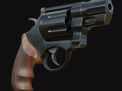 Magnum gun 3D model