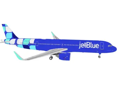 Airbus A321neo jetBlue Airways New Livery Low-poly 3D model